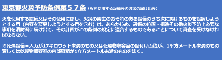 コインランドリー開業に必要な届出は 消防編 コインランドリー知恵袋 業務用洗濯機 コインランドリーの無料レンタル リースなら美和電化 東京